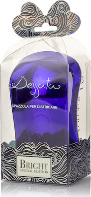 Dessata Bright Edition Classic Chrome Purple Brush Set Hair for Detangling