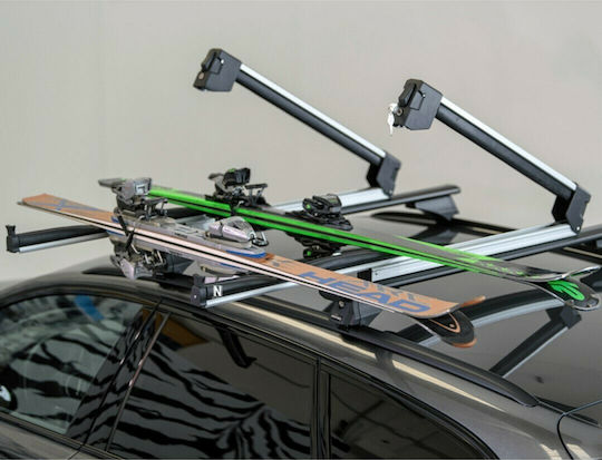 Menabo Yelo Car Ski Mounts Suitable for 6 Ski Pairs or 4 Snowboards