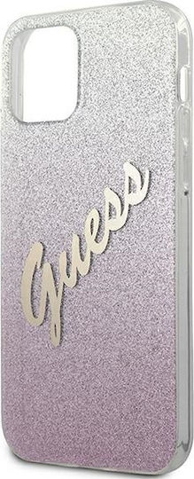 Guess Glitter Gradient Script Back Cover Πλαστικό Πολύχρωμο (iPhone 12 mini)