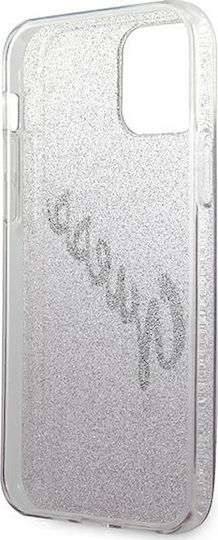 Guess Glitter Gradient Script Back Cover Πλαστικό Πολύχρωμο (iPhone 12 mini)