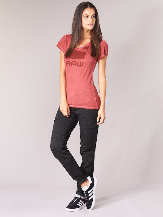 Damen Stoff Cargo Hose in Skinny Fit Schwarz