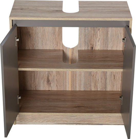 HomCom Countertop without Sink L59.8xW30xH60cm Oak