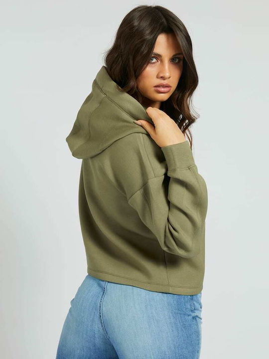 Guess Women's Hooded Sweatshirt Khaki