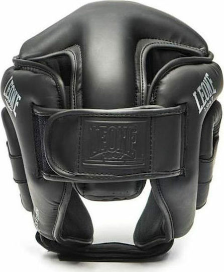 Leone Black Edition Boxhelm Erwachsene Offenes Gesicht Schwarz