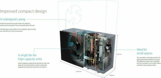 Daikin Altherma Αντλία Θερμότητας 16kW Τριφασική 60°C Monoblock