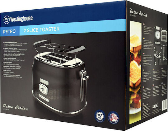 Westinghouse Toaster 2 Slots 815W Black