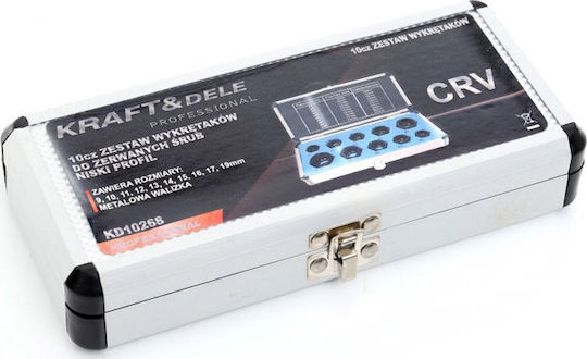 Kraft & Dele Set Extractoare pentru Șuruburi 10buc