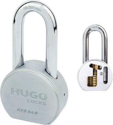 Hugo Locks Cobra 64R Stahl Vorhängeschloss Verlängert mit Schlüssel 64mm 1Stück