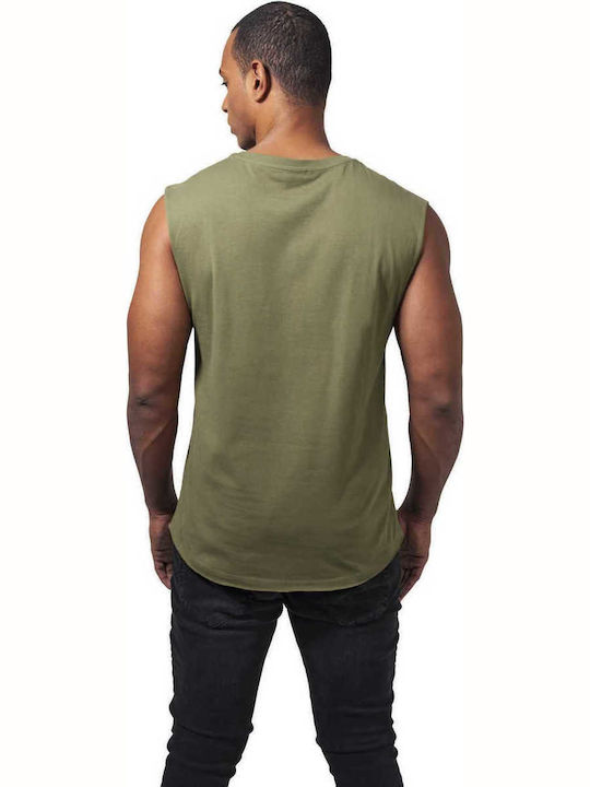 Urban Classics TB1562 Men's Short Sleeve Blouse Khaki