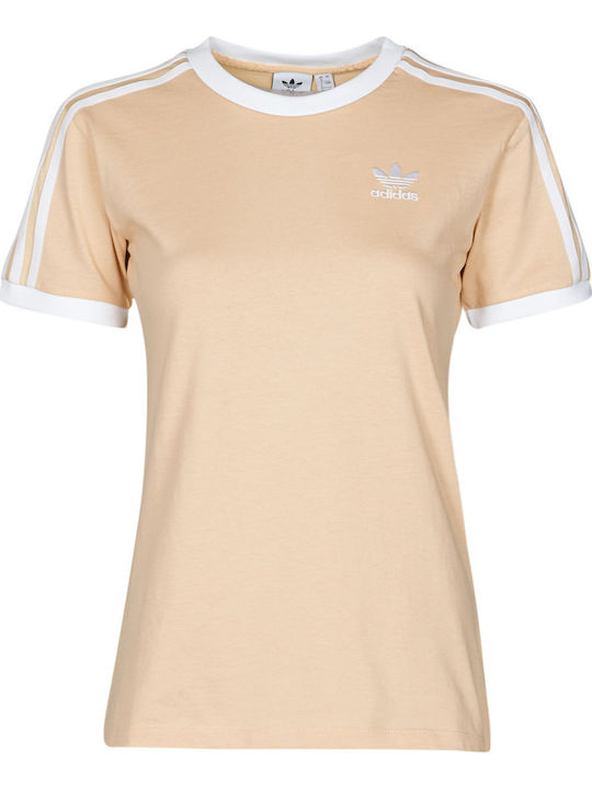 Originals Adicolor 3- Stripes Γυναικείο Αθλητικό T-shirt Halo Blush