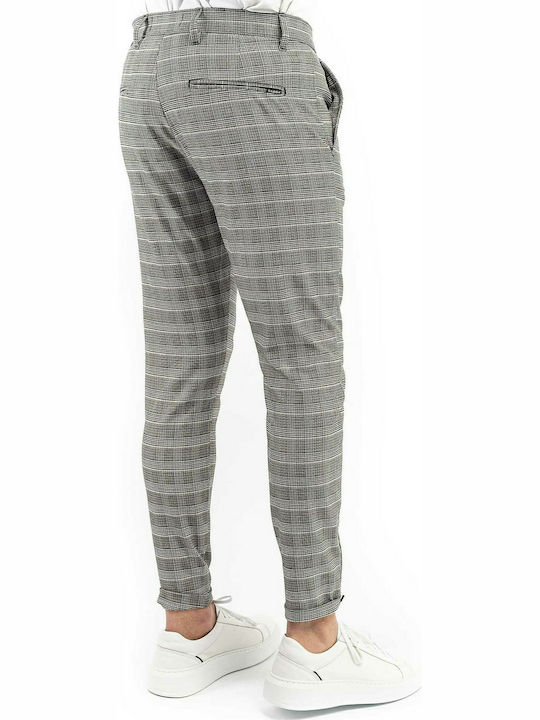 Men's Pisa Petit Check Hose - Braunes Karo