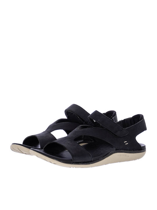 Backstrap Trailway Sandale Casual Damă Din Piele Negru