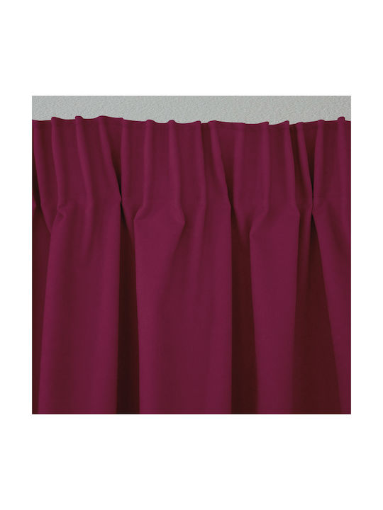 Lino Home Κουρτίνα με Τρέσα Renas Magenta 140x280εκ.