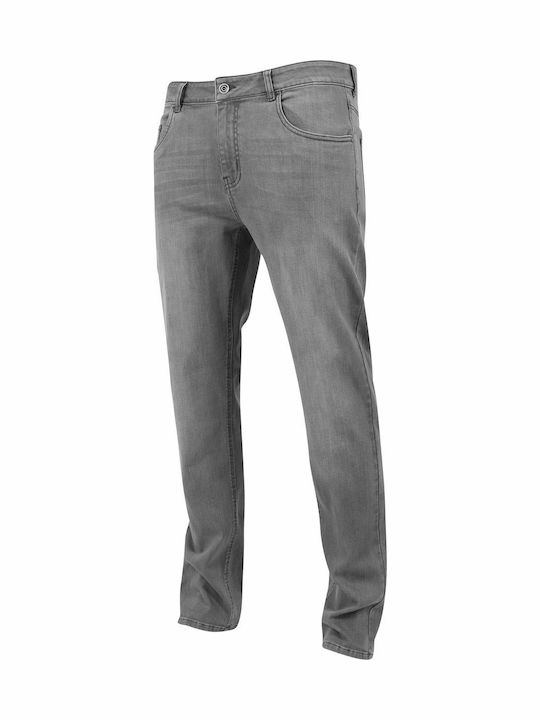 Men's Elastic Loose Fit Grey Jeans Pants