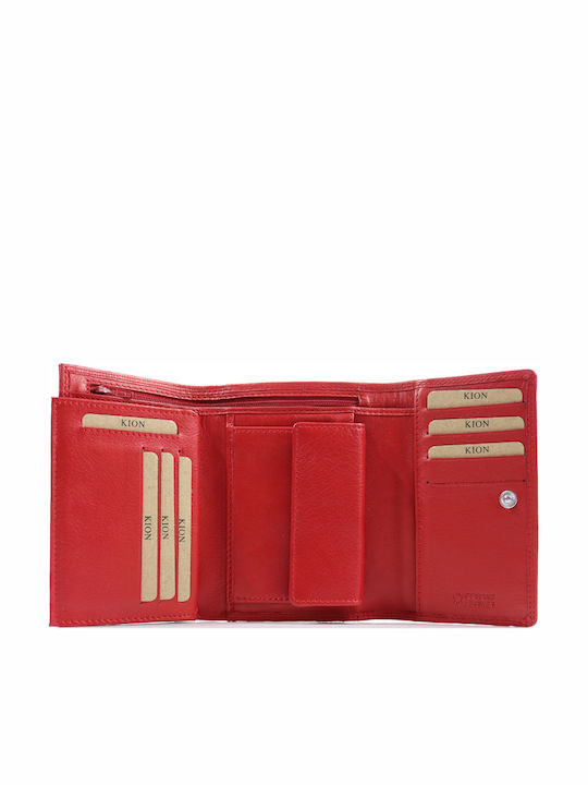 350 Small Leather Women's Wallet Classic Red