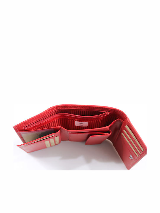 350 Small Leather Women's Wallet Classic Red