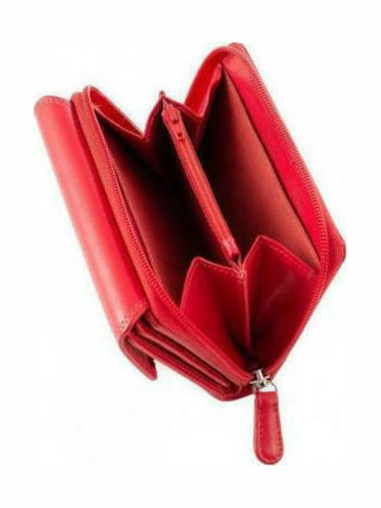 345 Small Leather Women's Wallet Classic Red
