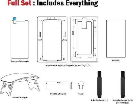 T-Max UV 3D Full Face Tempered Glass (Mi 10 / Mi 10 Pro - Mi 10 / Mi 10 Pro)