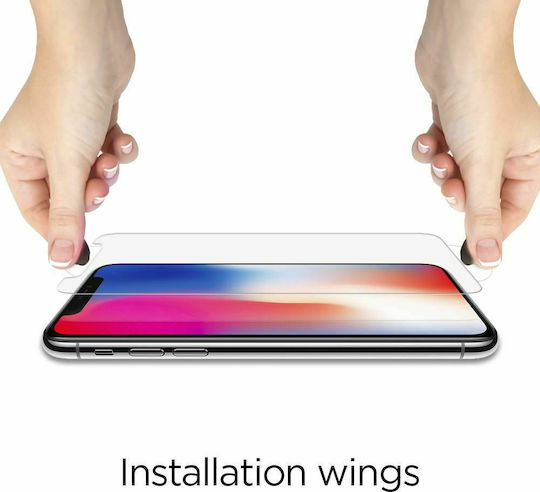 Spigen GLAS.tR 2.5D Закалено стъкло за цялото лице (iPhone 12 Pro Max)