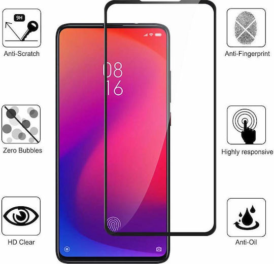 9D Vollkleber Vollflächig gehärtetes Glas (Mi 9T/9T Pro)