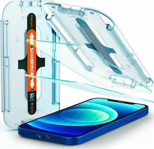 Spigen GLAS.tR EZ Fit Закалено стъкло 2бр (iPhone 12 mini)