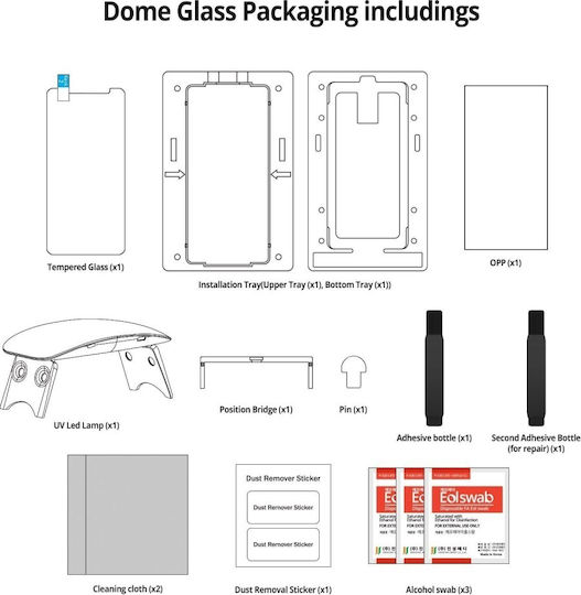 Whitestone 3D Закалено стъкло за цялото лице (Galaxy S8+)