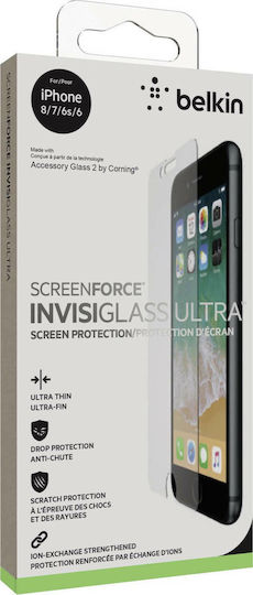 Belkin InvisiGlass Ultra Display Screen Protector (iPhone SE 2022 / 2020 / 8 / 7)