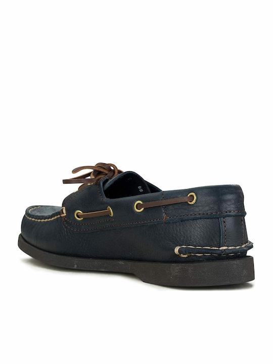 Dallas Δερμάτινα Ανδρικά Boat Shoes Azul