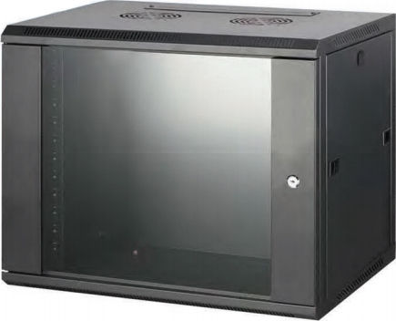 Safewell Монтиран на стена Рак кабинет 15U 60x45x77см Черен SMC6415