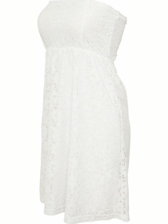 Summer Midi Slip Dress White