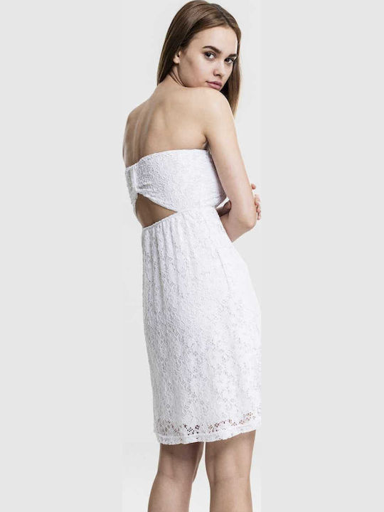 Summer Midi Slip Dress White