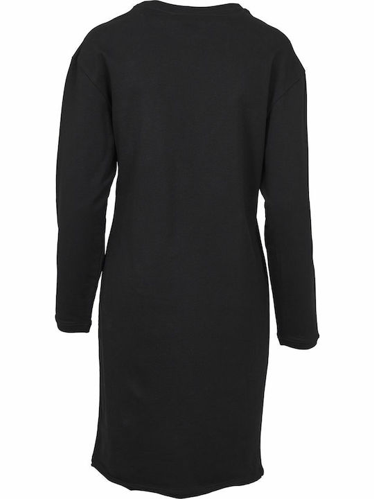 Mini Damenkleid mit Rüschen Schwarzes