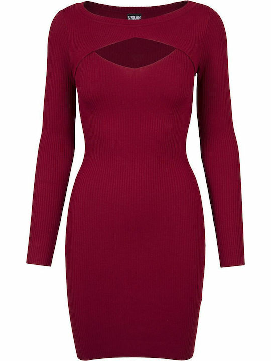 Mini Evening Dress Burgundy