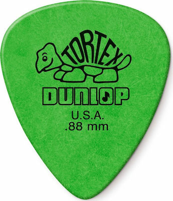 Dunlop Guitar Picks Tortex Standard Green Thickness 0.88mm Set 12pcs