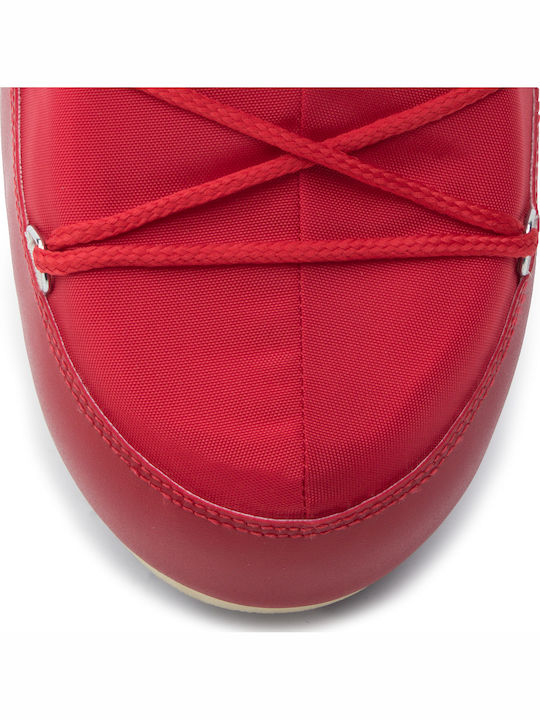 Icon Nylon Cizme Dama De Zapadă Roșii