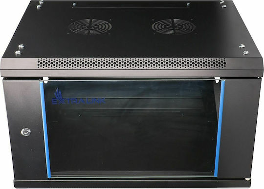 Extralink Επιτοίχια Rack Cabinet 6U 60x45cm Black EX.7225