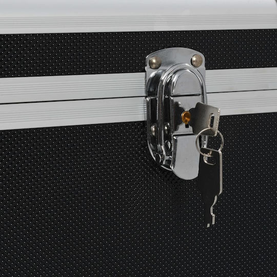 vidaXL Metallic Decorative Trunks Set Black 3pcs