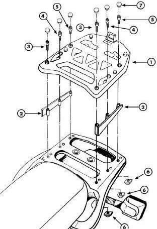 Givi Case Mount for Honda Africa Twin XRV 750 Honda Africa Twin 750 1993-2002 1993-2002
