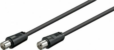 Goobay Cablu Antenă Coaxial de sex masculin - Coaxial de sex feminin Negru 7.5m (11563)