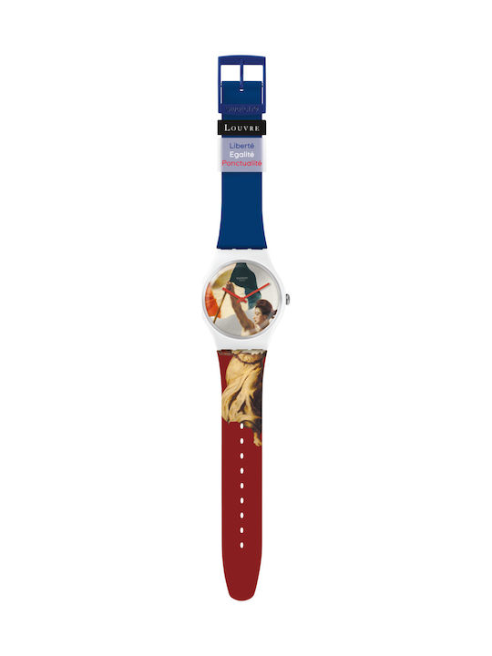 Swatch L.E.P Gummi-Armband Mehrfarbig 20mm