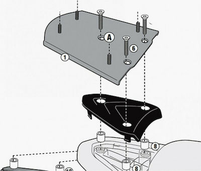 Givi Rack Piaggio New Fly 50-125 2012-2017