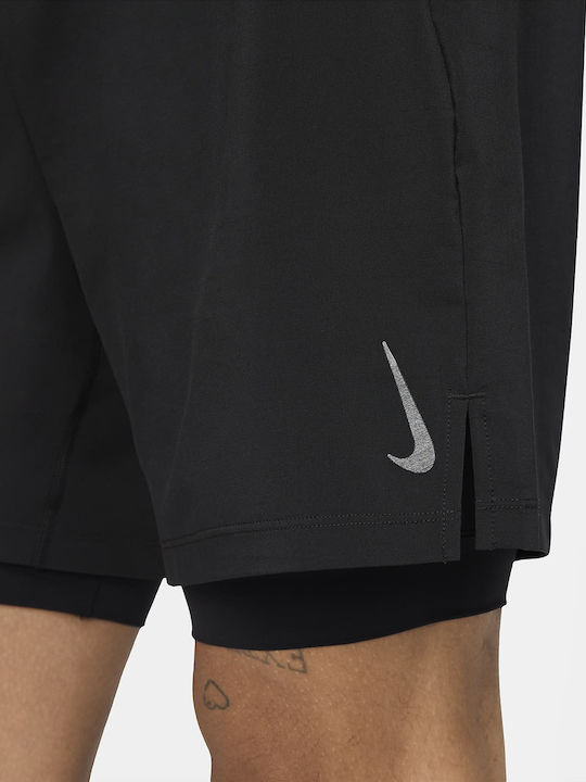 2 in 1 Sports Men's Shorts Dri-Fit Black