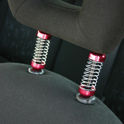 Lampa Car Decoration Springs for Nickel Red Headrest 2pcs in Red Color 01200