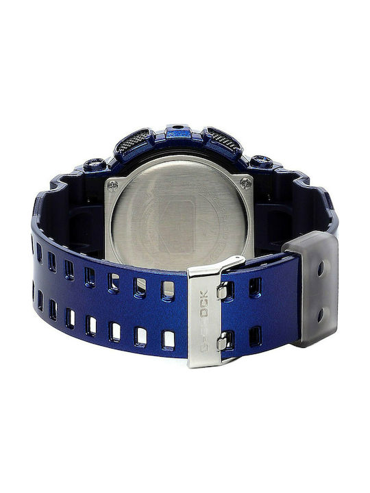 Casio G-Shock Digital Ceas Cronograf Baterie cu Albastru Curea de cauciuc