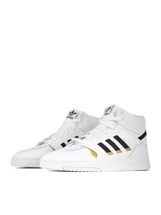 Adidas Drop Step Ανδρικά Μποτάκια Cloud White / Core Black / Gold Metallic