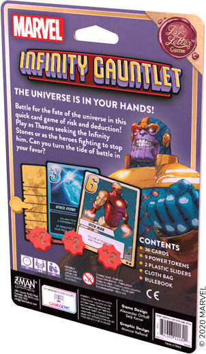 Brettspiel Infinity Gauntlet: Marvel A Love Letter für 2-6 Spieler 12+ Jahre (EN) Z-Man Games