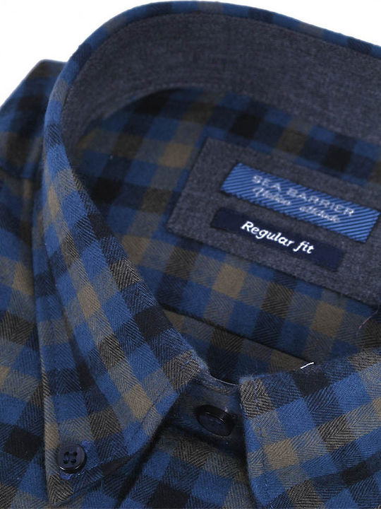 Loose Fit Shirt - Blue Check