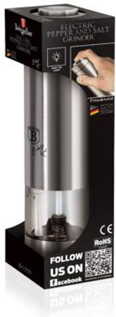 Berlinger Haus Metallic Line Сет електрически Мелници за подправки Inox Carbon Collection 1бр