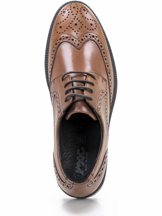 Leder Herren Oxfords Tabac Braun