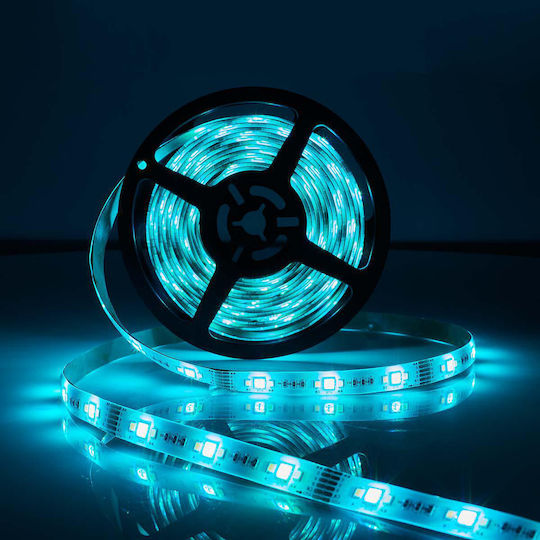 Nedis Wasserdicht Smart LED-Streifen Wi-Fi 12V RGBW Licht 5m Typ SMD5050 mit Netzteil